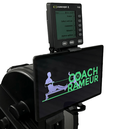 support-kit-pm5-tablette-coach-rameur bon geste rameur - tirage poignee