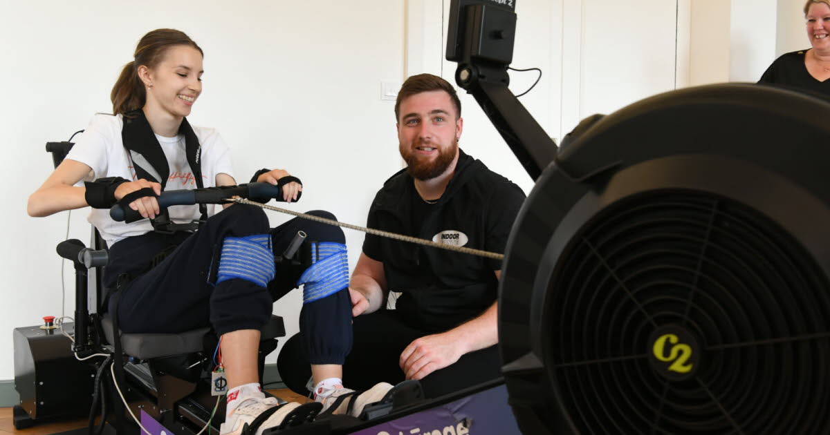 Para-handi-rameur bon geste rameur - tirage poignee