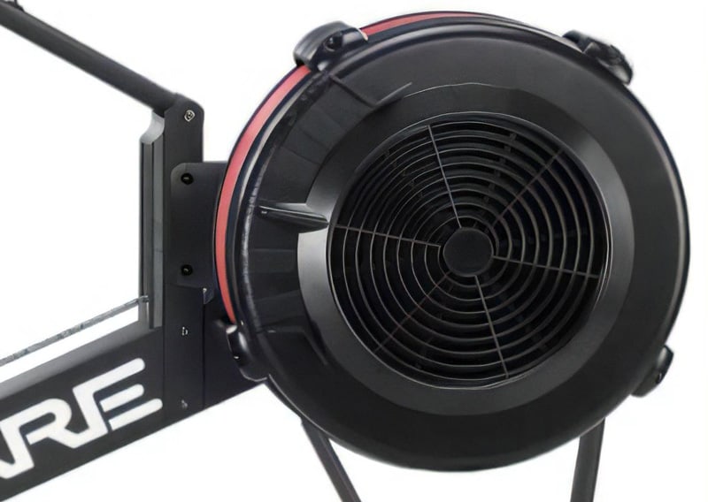 rameur-care-air-rower-004-vue-roue bon geste rameur - tirage poignee