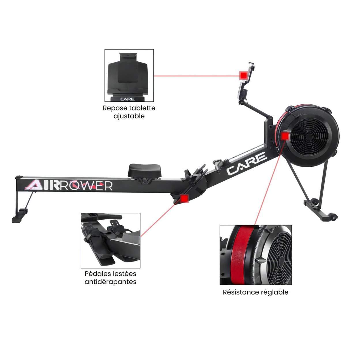 Care Fitness - Air Rower - Image 3
